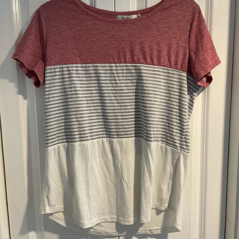 Tri-detail fashion top